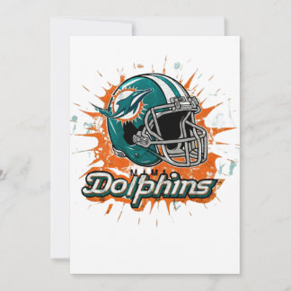 Carte De Remerciements Art - Miami Dolphins Classic