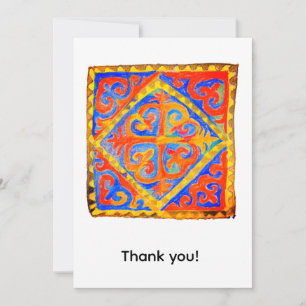Carte De Remerciements Art nomade