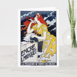 Carte De Remerciements Art Nouveau