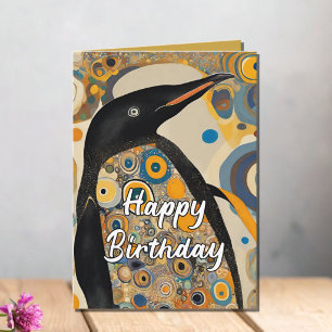 Carte De Remerciements Art Nouveau personnalisé pour les 50 ans de Pengui