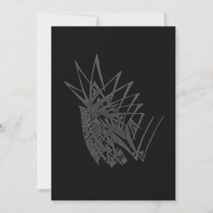 Carte De Remerciements Art tribal abstrait de tatouage avec armure