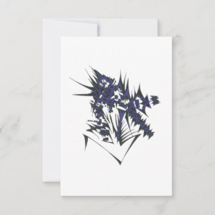 Carte De Remerciements Art tribal abstrait de tatouage coloré de montagne