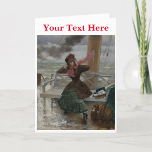 Carte De Remerciements Art vintage français