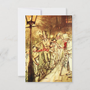 Carte De Remerciements Arthur Rackham - Un Carol de Noël - Rue