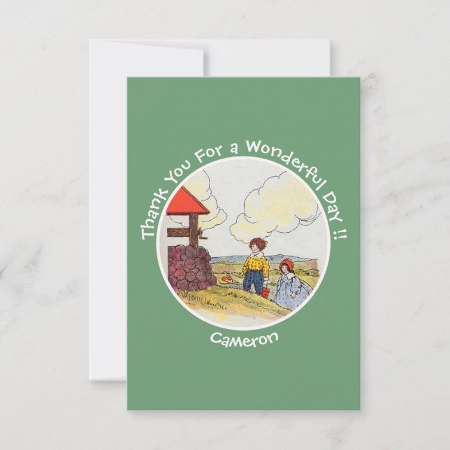 Carte De Remerciements Articles pour l'anniversaire de Jack et Jill de Mo (Devant)