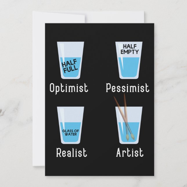 Carte De Remerciements Artiste Faits Drôle Artistes Artistes Enseignant A (Devant)