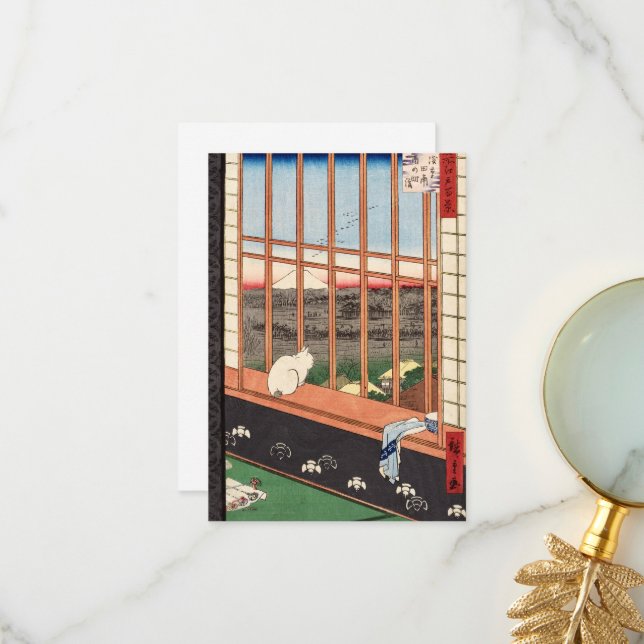 Carte De Remerciements Asakusa Ricefields et le Festival Torinomachi (Devant/Arrière en situation)