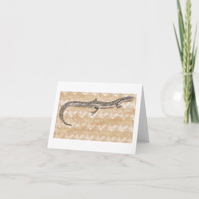 Carte De Remerciements 🦎 asiatique serpent teint (Devant)