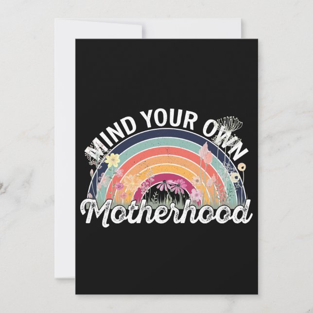 Carte De Remerciements Attention à votre propre maternité, cadeaux de la  (Devant)