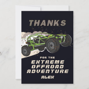 Carte De Remerciements ATV UTV Offroad Adventure Extreme Sports Car Club