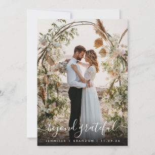 Carte De Remerciements Au-delà de la reconnaissance de superposition phot