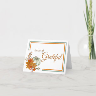 Carte De Remerciements Au-delà de Thankful