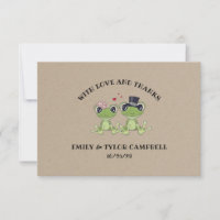 ©Aujourd'hui dans Love Frog Couple Rustic Mariage
