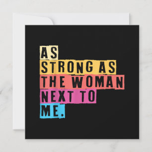 Carte De Remerciements Aussi Fortes Que Les Femmes À Côté De Moi Les Femm