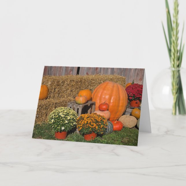 Carte De Remerciements Automne (Devant)