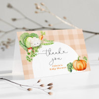 Automne baby shower citrouille cultivé localement