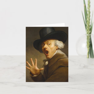 Carte De Remerciements Autoportrait, La surprise de Joseph Ducreux