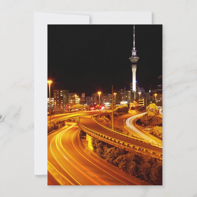 Carte De Remerciements Autoroute d'Auckland (Devant)