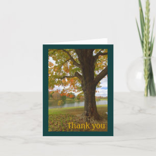 Carte De Remerciements Autumn Scene Thank You Card