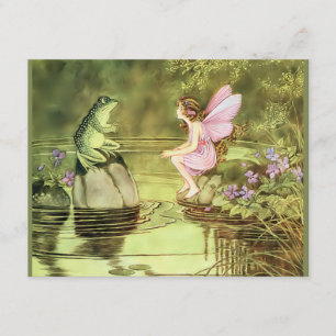 Carte de remerciements avec Fairy et Frog