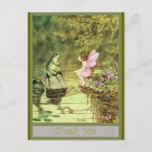 Carte de remerciements avec Fairy et Frog