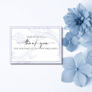 Carte De Remerciements Avec Gratitude De Notre Famille Édition Deep Blue