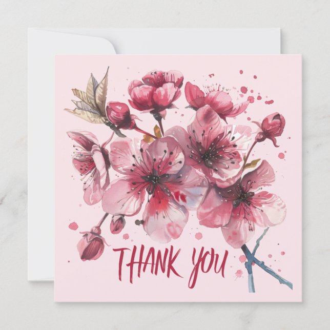 Carte de remerciements avec gratitude profonde. (Devant)