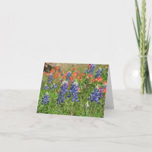 Carte de remerciements avec le Texas Bluebonnets