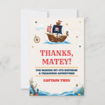 Aventure de trésor d'anniversaire de pirate