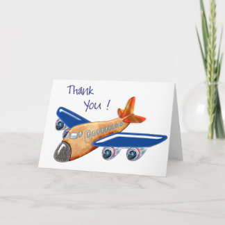 Carte De Remerciements Avion Incroyable 3