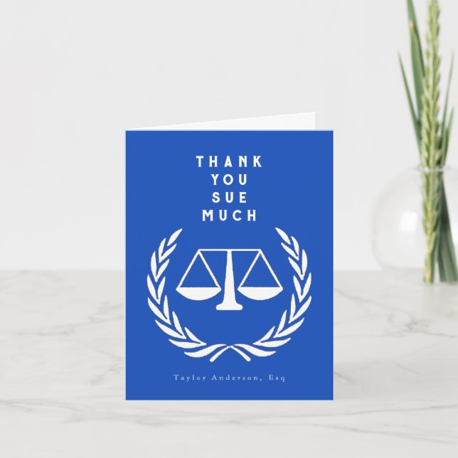 Carte De Remerciements Avocat (Devant)