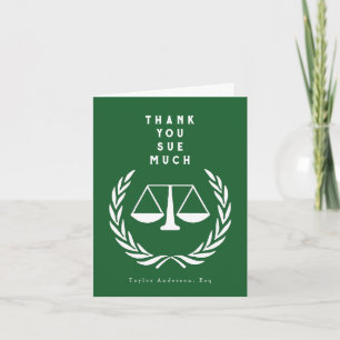 Carte De Remerciements Avocat créatif