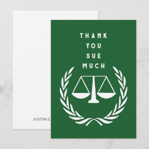 Carte De Remerciements Avocat créatif