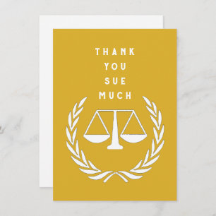 Carte De Remerciements Avocat créatif