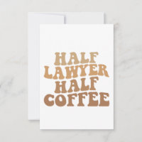 Avocat moitié café moitié humour Cadeau juridique