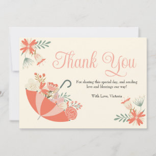 Carte De Remerciements Avril Les douches apportent le Baby shower de mai