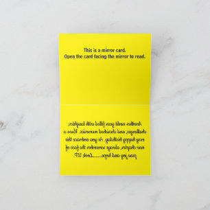 Carte De Remerciements B005 - Joie pure et espoir