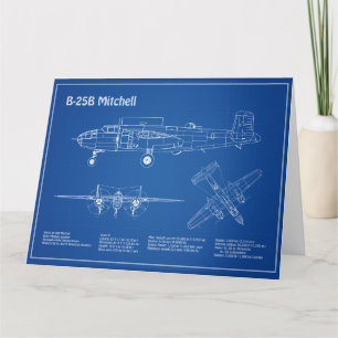 Carte De Remerciements B-25B Mitchell Doolittle - Plan d'avion AD