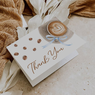 Carte De Remerciements Baby prépare du café Baby Shower