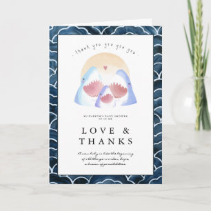Carte De Remerciements Baby Shark Doo   Remerciements pour Baby Shower
