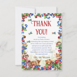 Carte De Remerciements Baby-Shour aux douceurs des baies