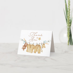 Carte de remerciements Baby shower