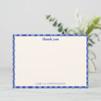 Baby Shower Abstrait Damier Bleu Personnalisé