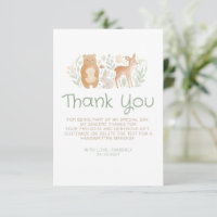 Baby Shower Animaux de la Forêt Genre Neutre