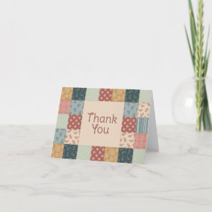 Carte De Remerciements Baby-Shower avec Courtepointes Anciennes