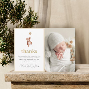 Carte de remerciements baby shower Avec Photo