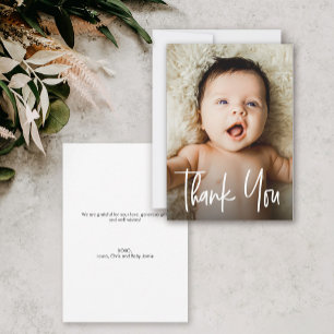 Carte De Remerciements Baby shower Best-seller Photo personnalisée