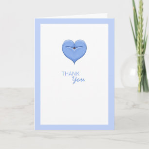 Carte De Remerciements Baby shower bleu ciel des deux Doves