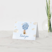 Baby shower Blue Hot Air Balloon Up and Away