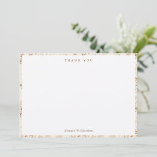Carte De Remerciements Baby Shower Bohème Rustique Fleurs de Prairie Flor
